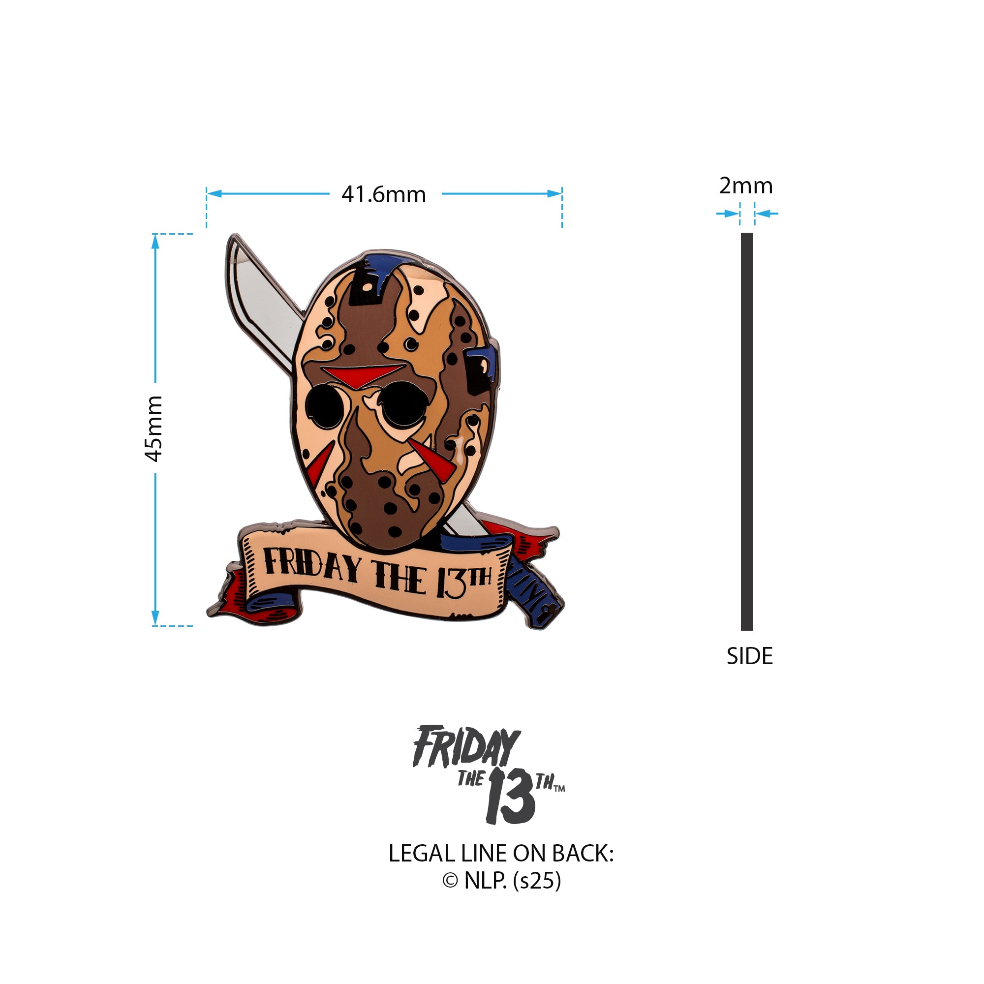 Friday the 13th Mask Pin