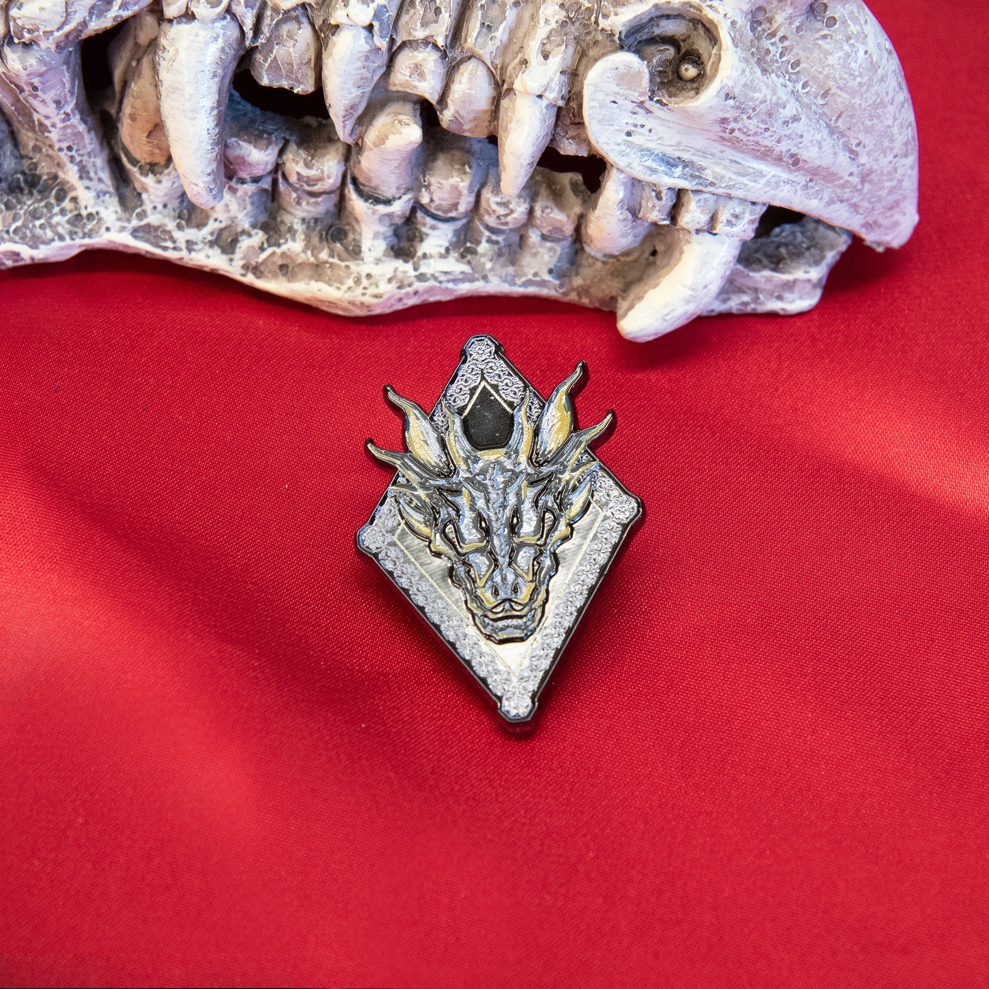 Game Of Thrones: House Of The Dragon Dragon Skull Enamel Pin - Jewelry Brands Shop