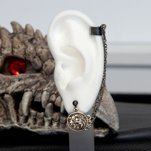 Game Of Thrones: House Of The Dragon Targaryen Dragon Mismatched Earrings Set - Jewelry Brands Shop