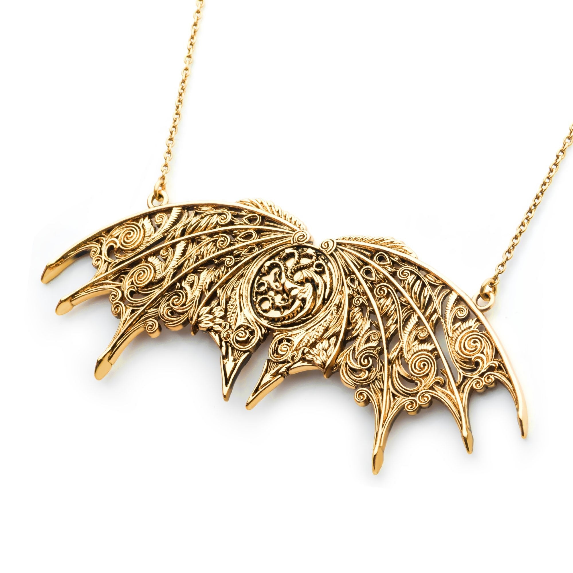 Game Of Thrones: House Of The Dragon Targaryen Plate Double Hung Necklace - Jewelry Brands Shop