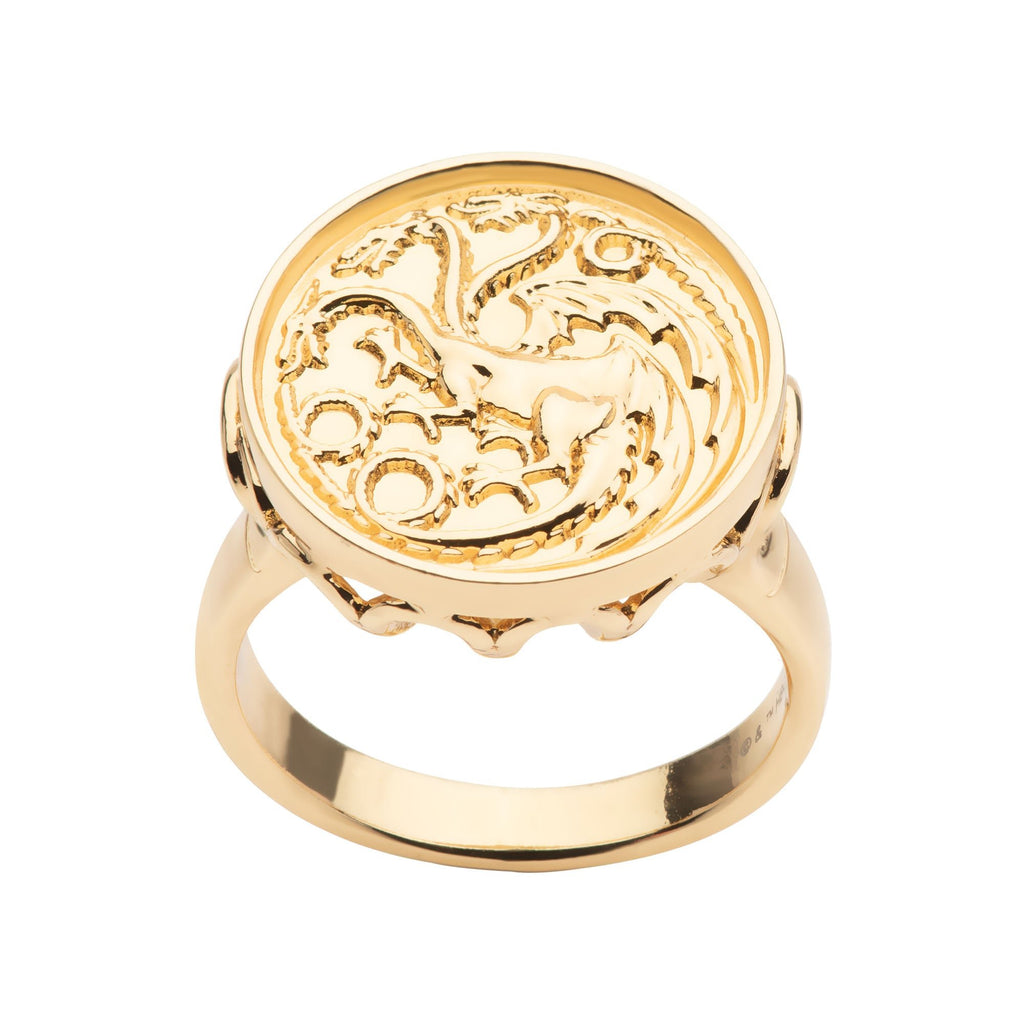 Game of Thrones Targaryen Sigil King’s Brass Ring – Jewelry Brands Shop