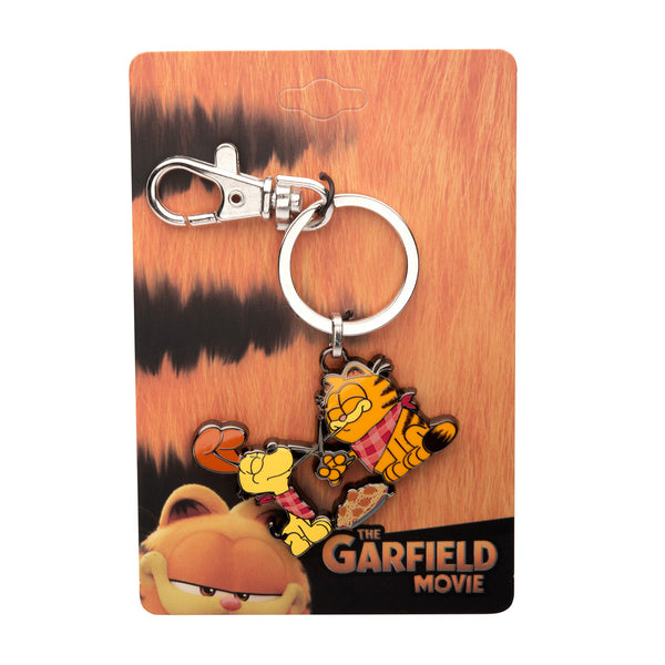 Garfield  Odie Pasta Enamel Keychain