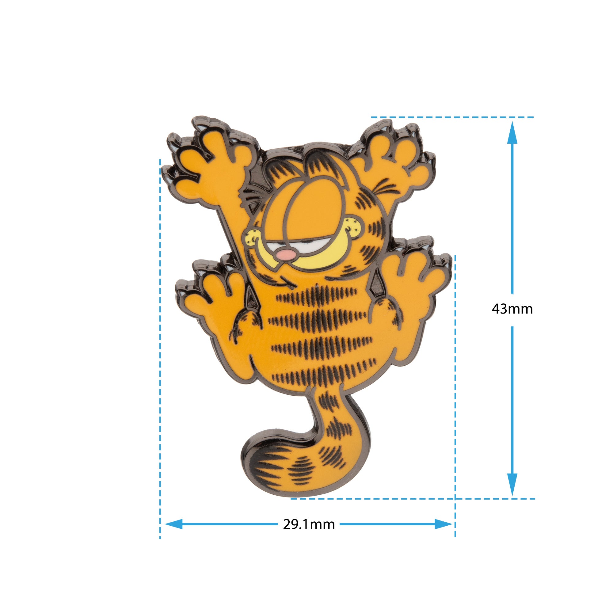 Hanging Garfield Enamel Pin - Jewelry Brands Shop