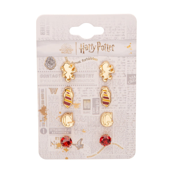 Harry Potter Gryfinder Stud Earring Set