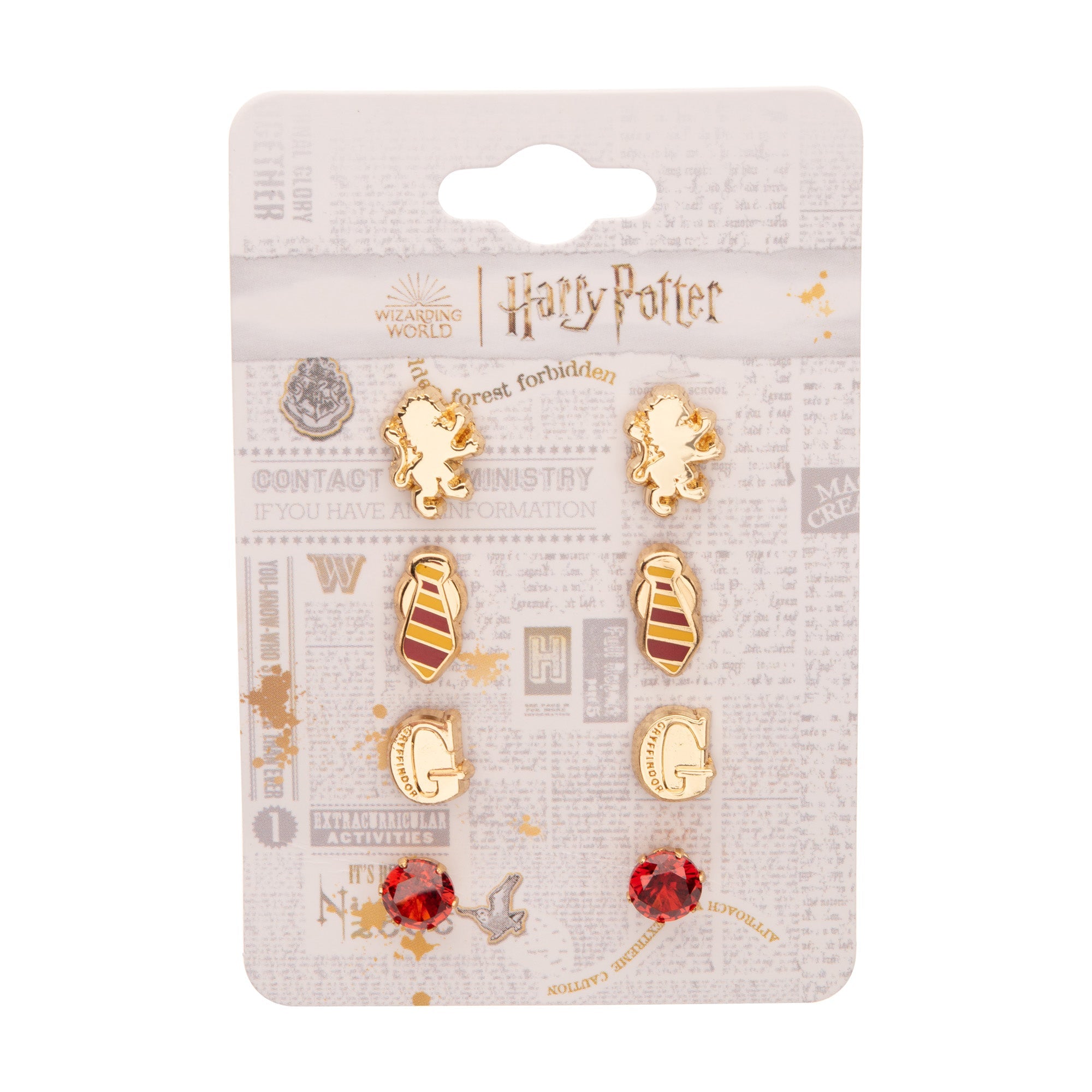 Harry Potter Gryfinder Stud Earring Set – Jewelry Brands Shop