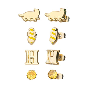 Harry Potter Hufflepuff Stud Earring Set - Jewelry Brands Shop