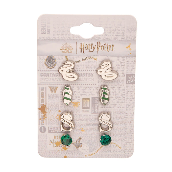 Harry Potter Slytherine Stud Earring Set