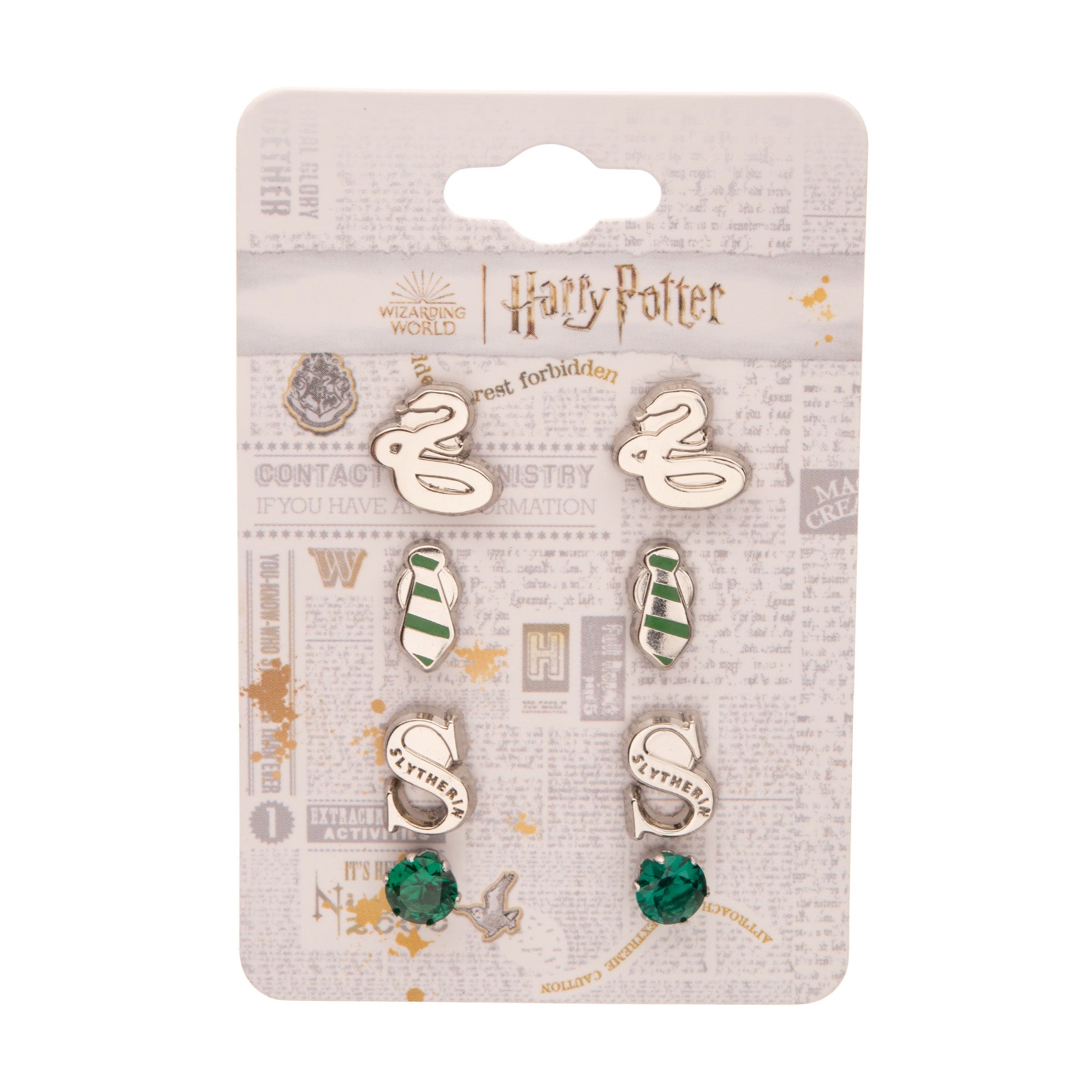 Harry Potter Slytherine Stud Earring Set - Jewelry Brands Shop