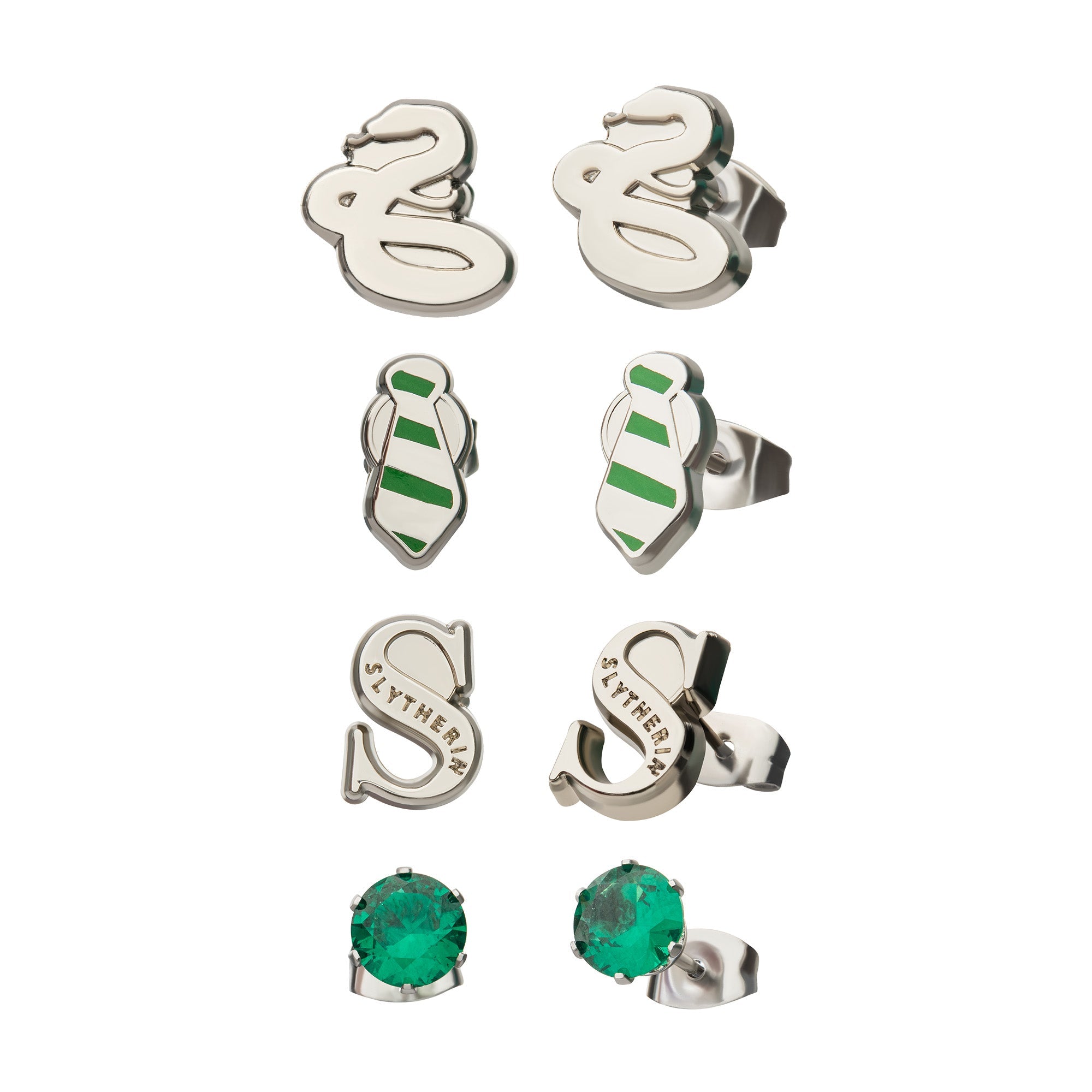 Harry Potter Slytherine Stud Earring Set - Jewelry Brands Shop