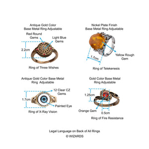 Hasbro Dungeons and Dragons 12-pcs Ring Set in a Wooden Box
