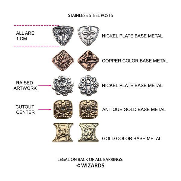 Hasbro Dungeons & Dragons Coin Earrings Stud Pack