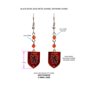 Harry Potter Hogwarts Gryffindor House Earrings
