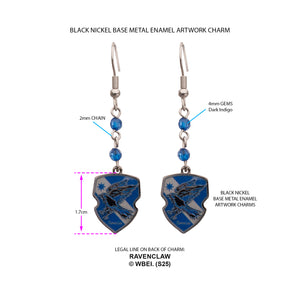Harry Potter Hogwarts Ravenclaw House Earrings
