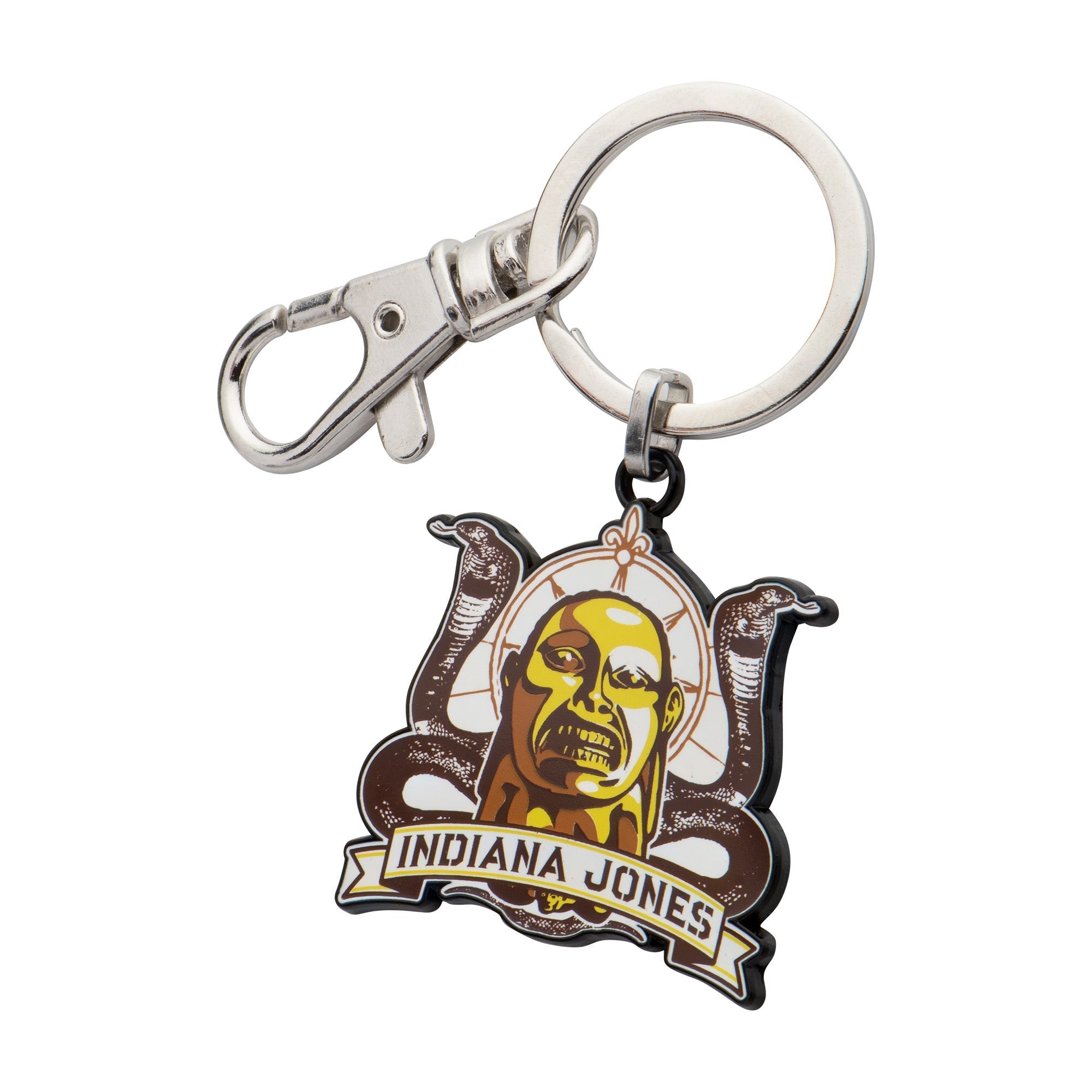 Indiana Jones Raiders of the Lost Ark Idol Snakes Keychain - Jewelry Brands Shop