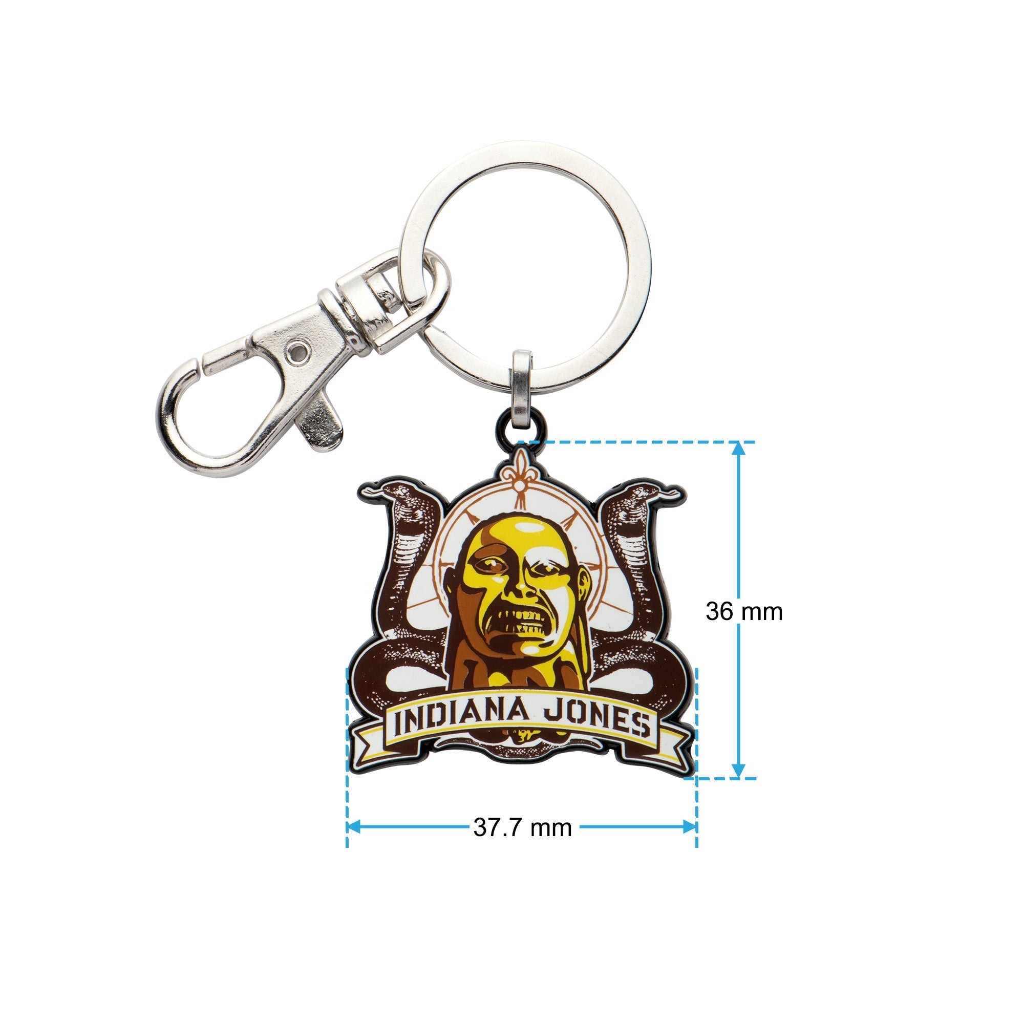 Indiana Jones Raiders of the Lost Ark Idol Snakes Keychain - Jewelry Brands Shop