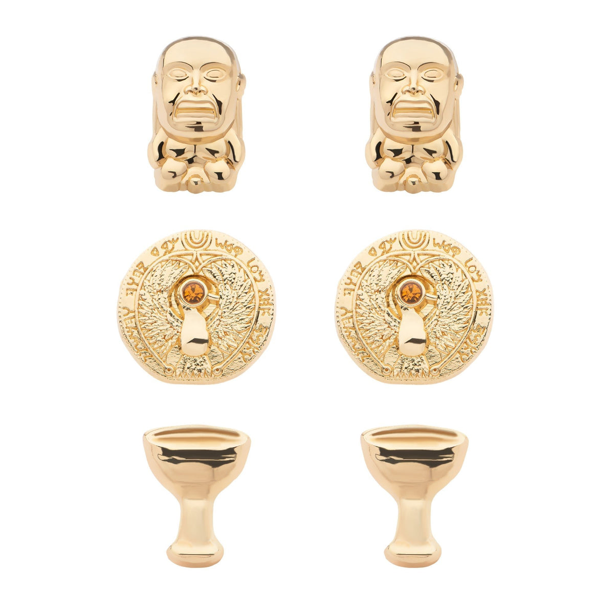 Indiana Jones Raiders of the Lost Ark Talisman, Holy Grail Stud pack (3pairs)