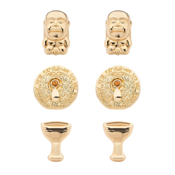 Indiana Jones Raiders of the Lost Ark Talisman, Holy Grail Stud pack (3pairs)