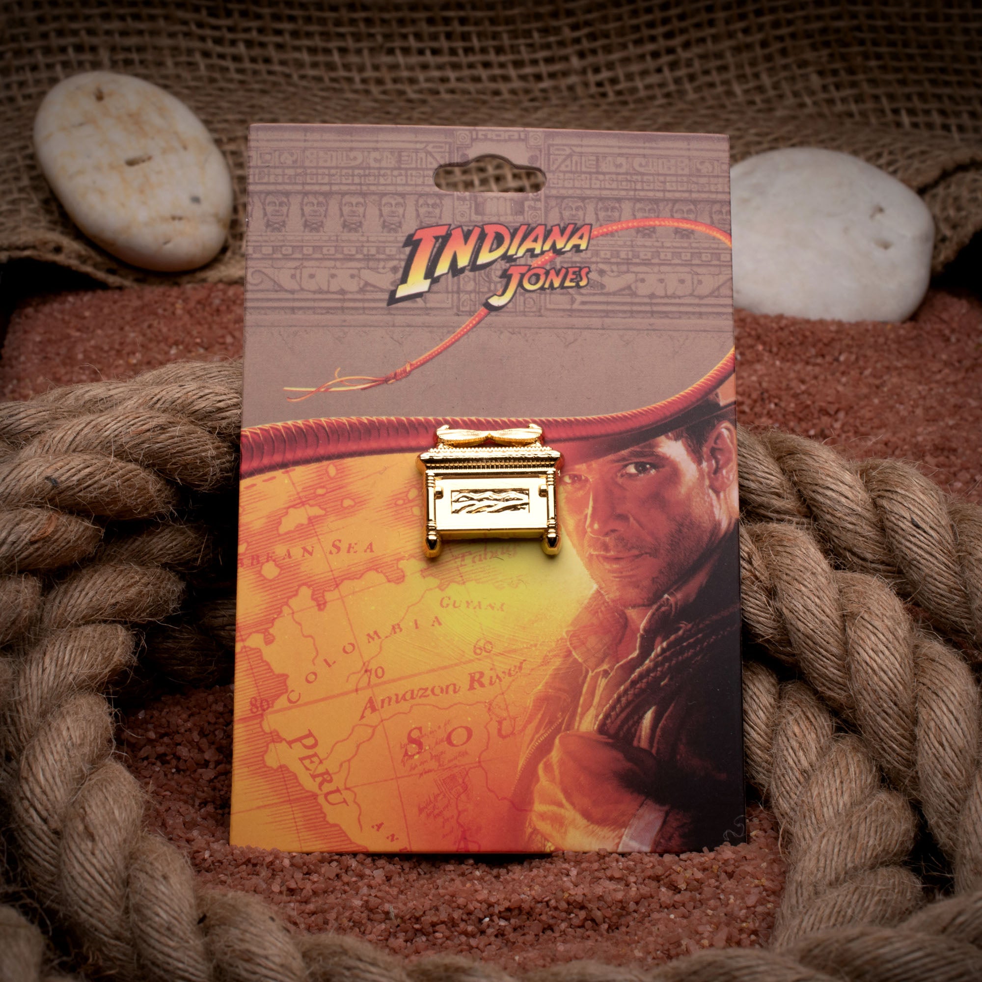 Indiana Jones Raiders of the Lost Ark, The Covenant Miniature Gold IP Pin
