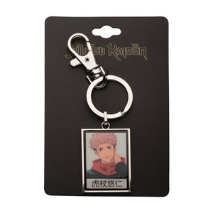 Jujutsu Kaisen Yuji Itadori Black and White Keychain - Jewelry Brands Shop