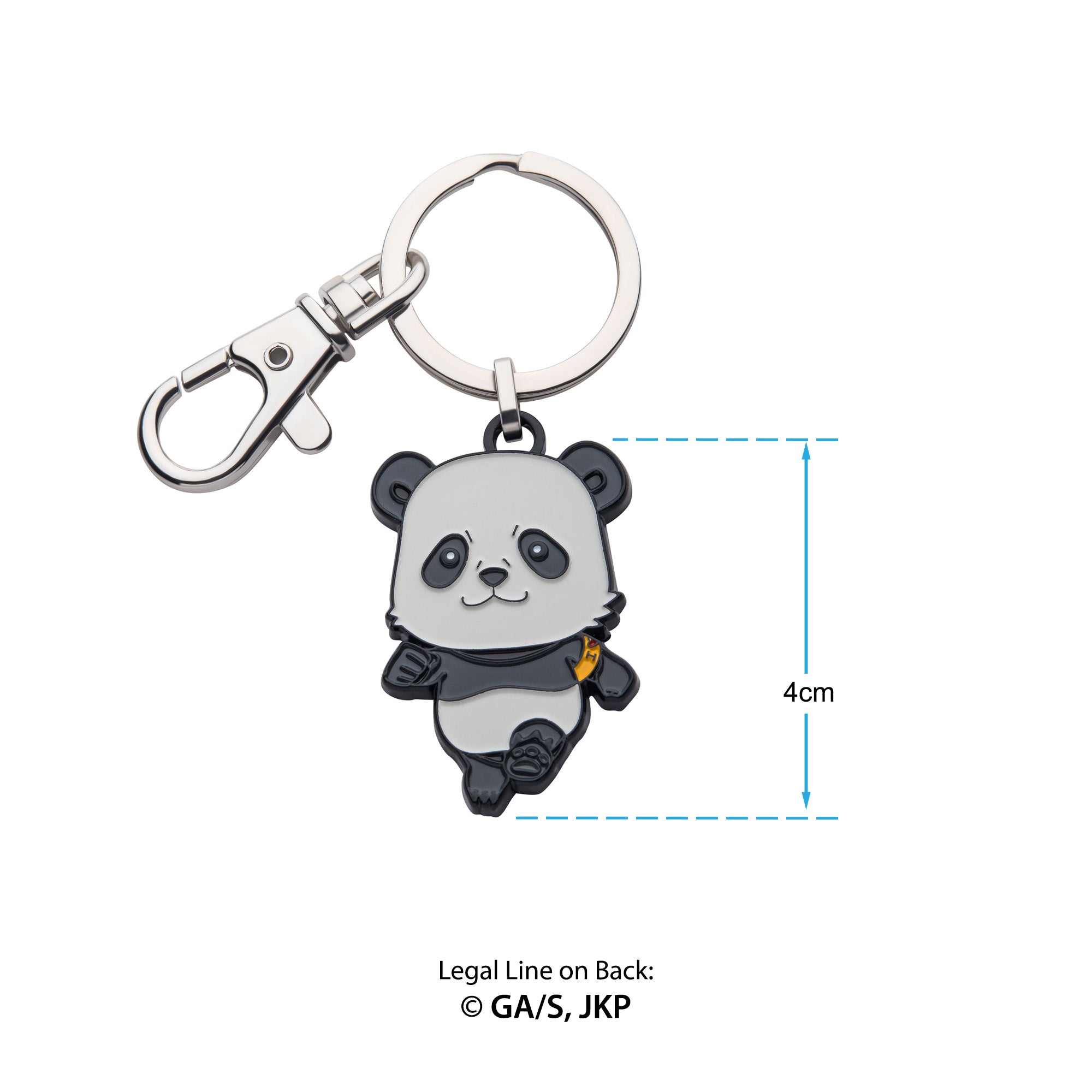 Jujutsu Kaisin Stainless Steel with Enamel Panda Keychain - Jewelry Brands Shop