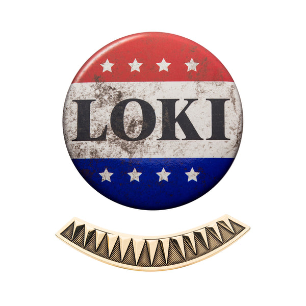 Marvel LOKI Badge and Tie Pin Set