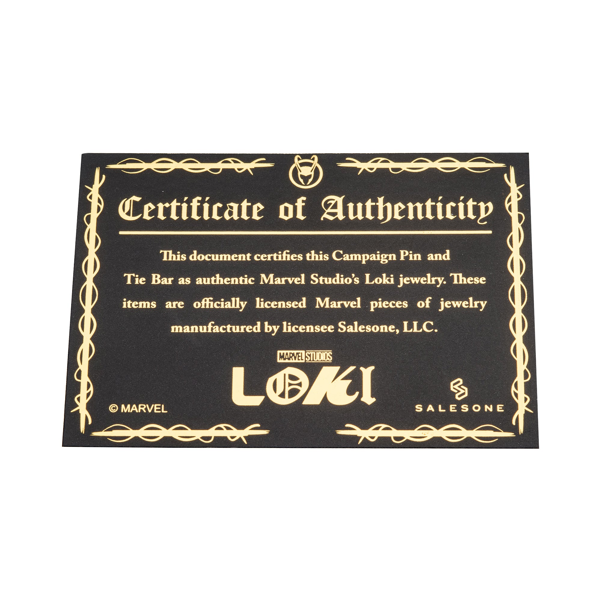 Marvel LOKI Badge and Tie Pin Set