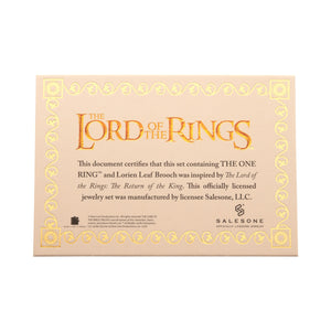 Lord of the Rings Necklace and Frodo's Brooch Set [COMING SOON] - Jewelry Brands Shop