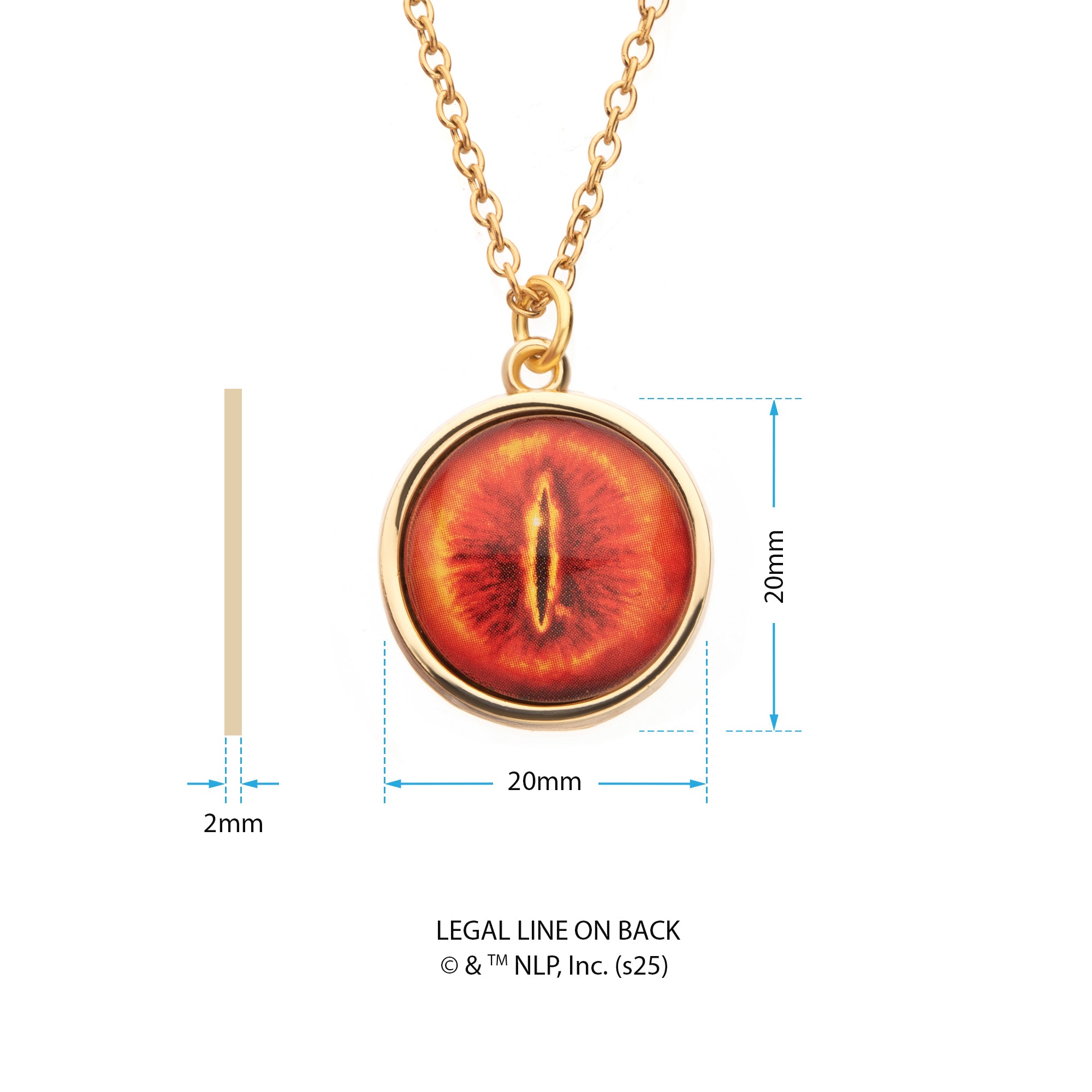 The Lord of the Rings Eye of Sauron Necklace