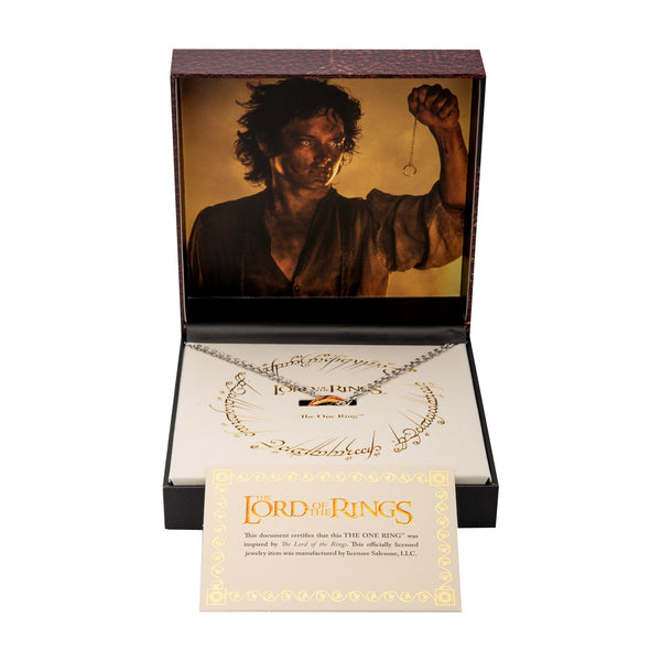 The Lord of the Rings The One Ring in a Chain Necklace