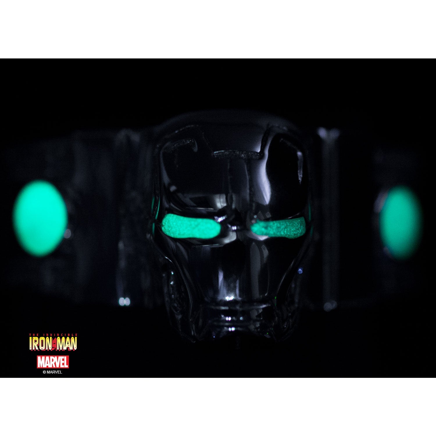 Marvel 3D Iron Man Face Glow in the Dark Ring - Jewelry Brands Shop