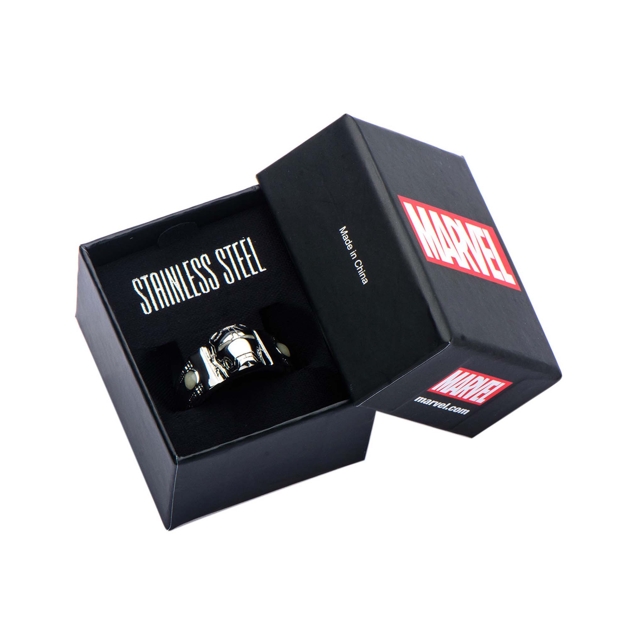 Marvel 3D Iron Man Face Glow in the Dark Ring - Jewelry Brands Shop