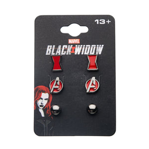 Marvel Black Widow Stud Earrings Set - Jewelry Brands Shop