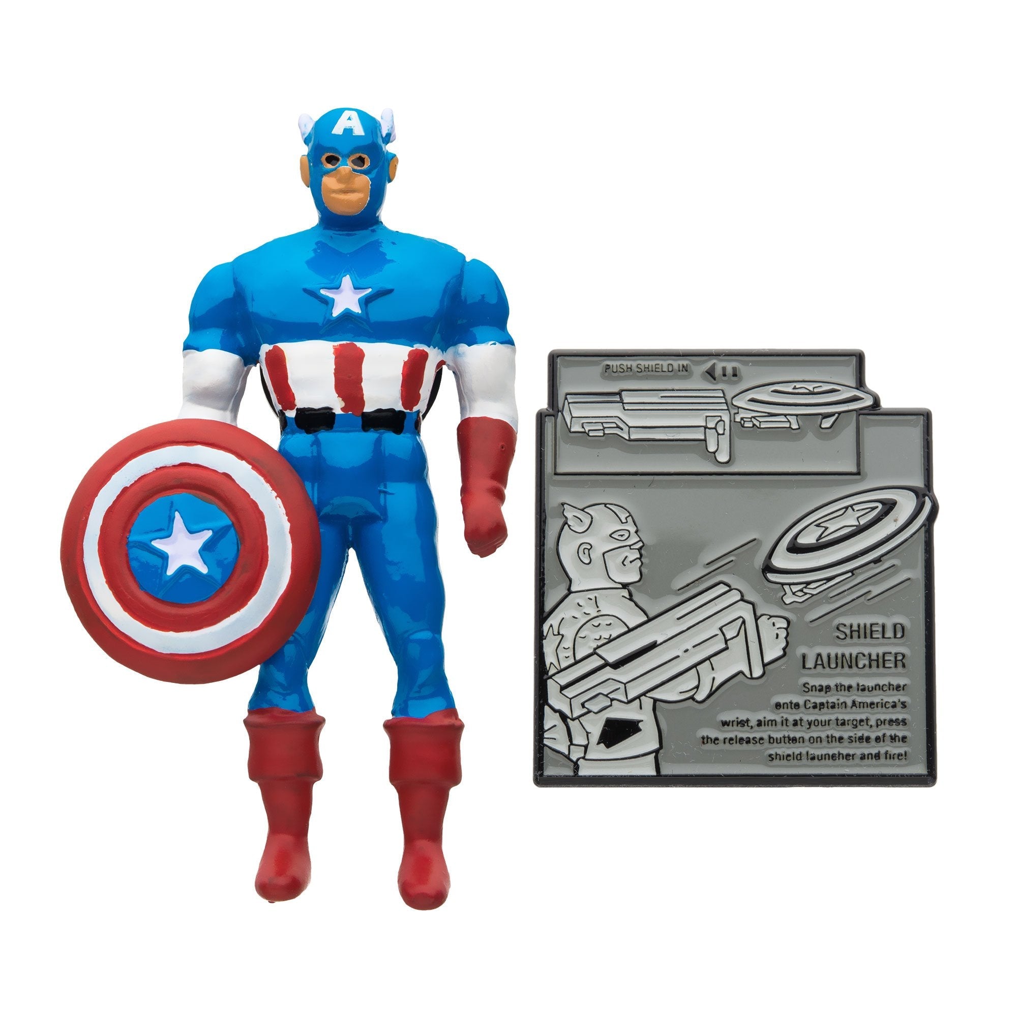 Marvel Captain America 3D 80th Year Lapel Pin Set - Jewelry Brands Shop