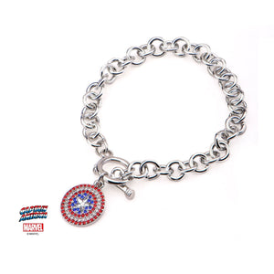 Marvel Captain America Chrm Bracelet