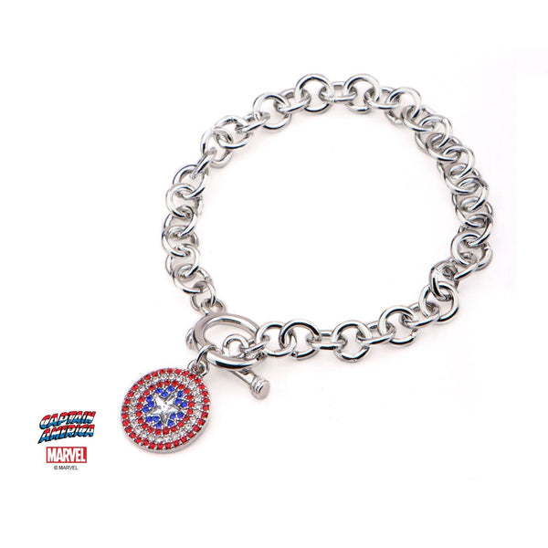 Marvel Captain America Chrm Bracelet