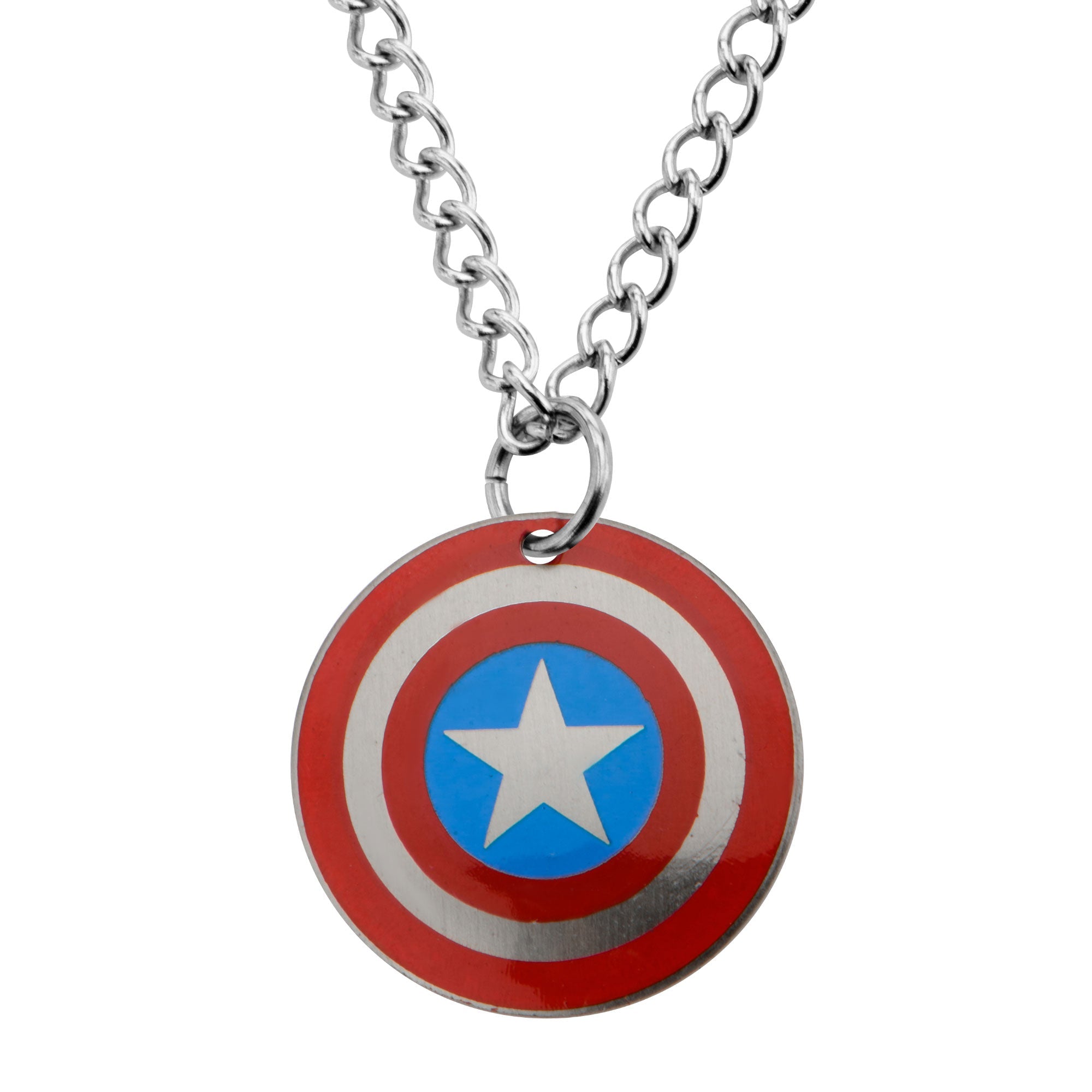 Marvel Captain America Logo Kids' Pendant Necklace - Jewelry Brands Shop