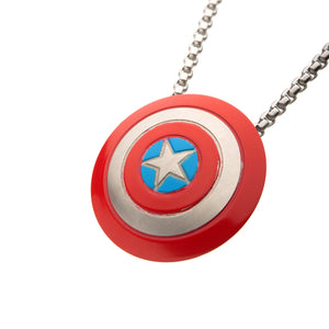 Marvel Captain America Spinning Shield Pendant Necklace - Jewelry Brands Shop