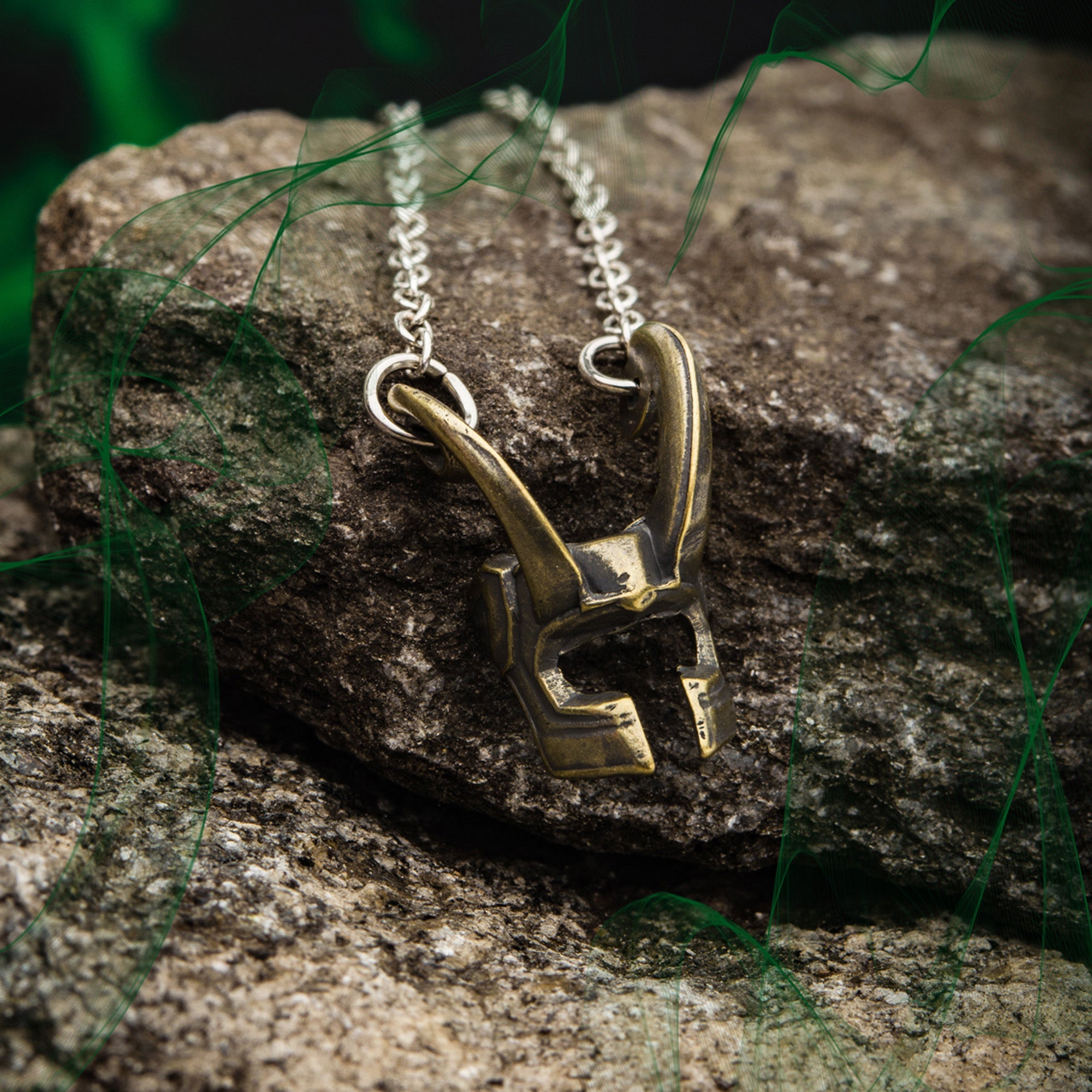 Marvel Cut Out Loki Helmet Pendant Necklace - Jewelry Brands Shop