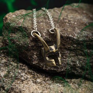 Marvel Cut Out Loki Helmet Pendant Necklace - Jewelry Brands Shop