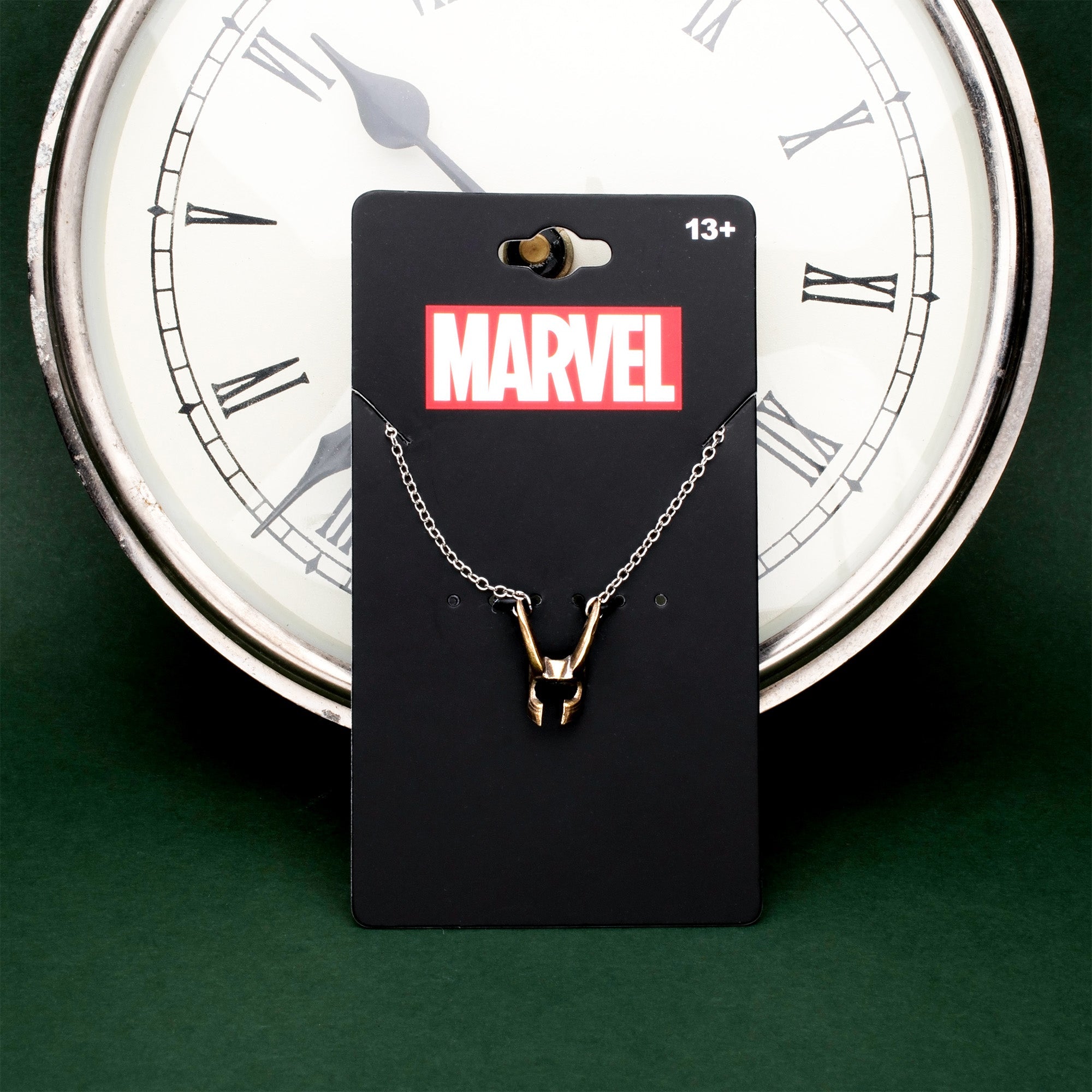 Marvel Cut Out Loki Helmet Pendant Necklace - Jewelry Brands Shop