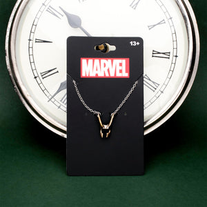 Marvel Cut Out Loki Helmet Pendant Necklace - Jewelry Brands Shop