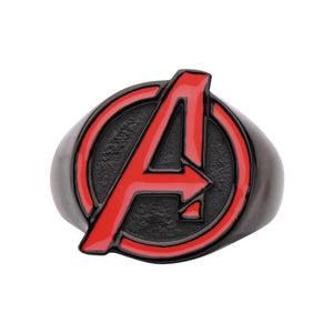 Marvel Cut Out Red The Avengers Logo "A" Ring - Jewelry Brands Shop