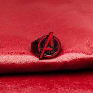 Marvel Cut Out Red The Avengers Logo "A" Ring - Jewelry Brands Shop