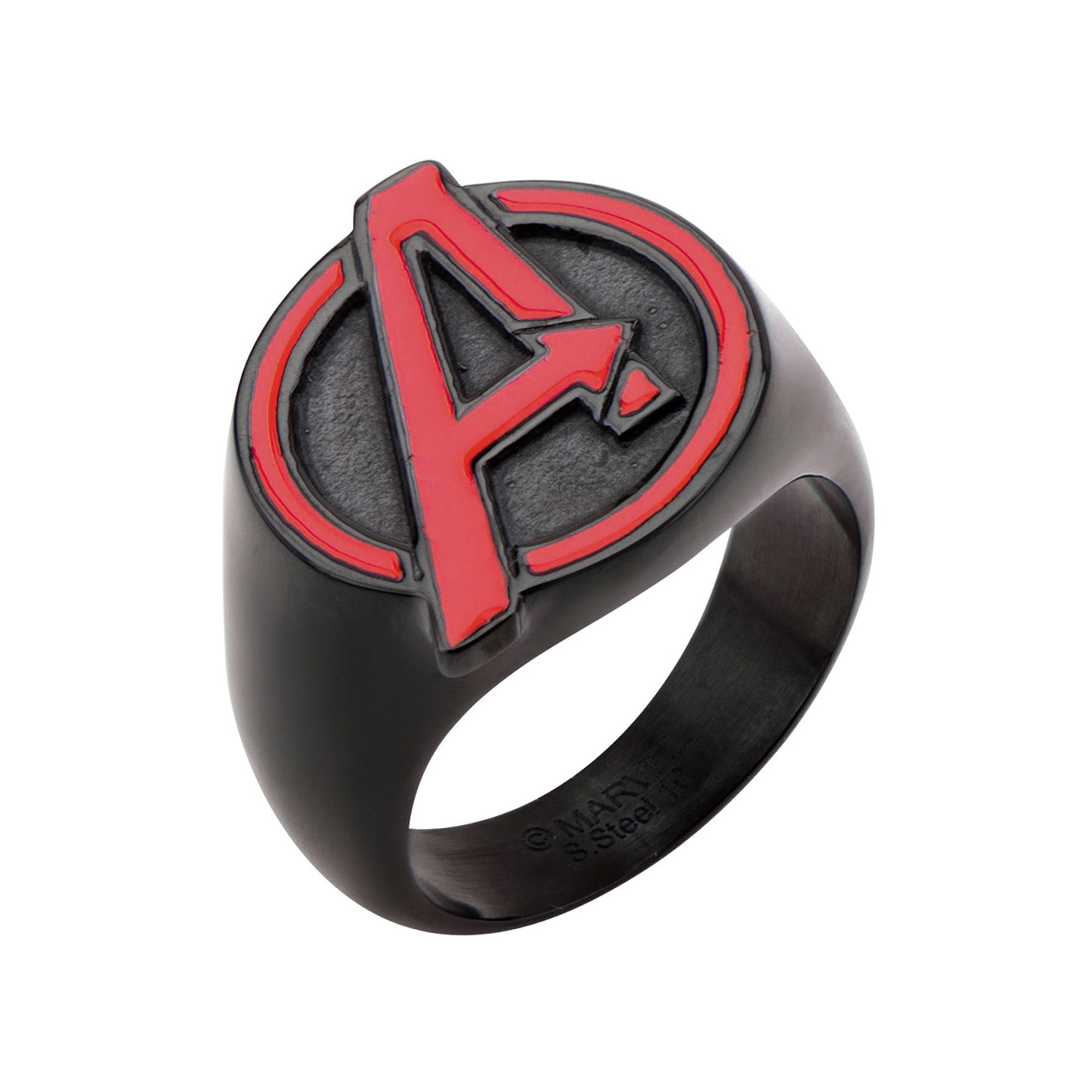 Marvel Cut Out Red The Avengers Logo "A" Ring - Jewelry Brands Shop