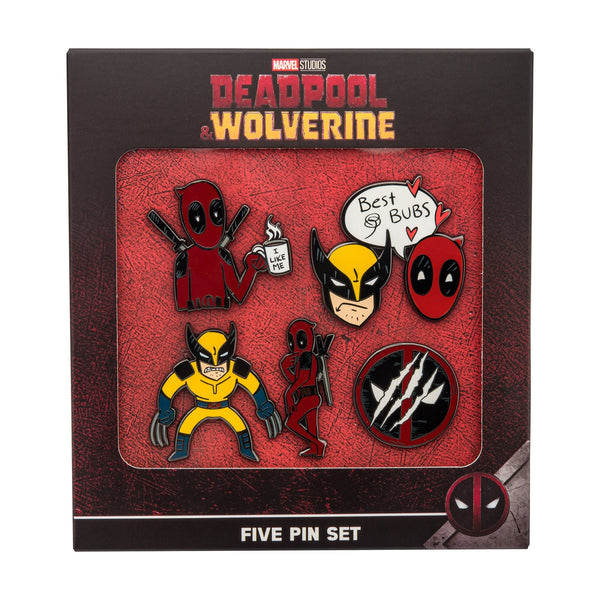 Marvel Deadpool and Wolverine 5-pc Pin Set