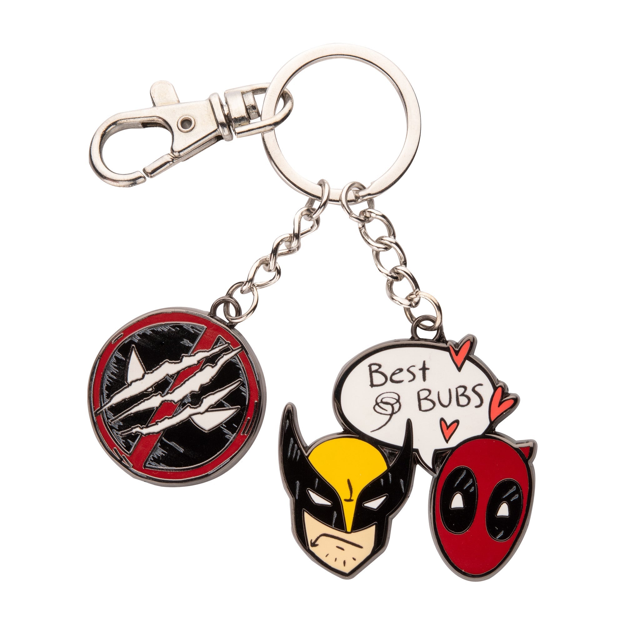 Marvel Deadpool and Wolverine Best Bubs Keychain - Jewelry Brands Shop