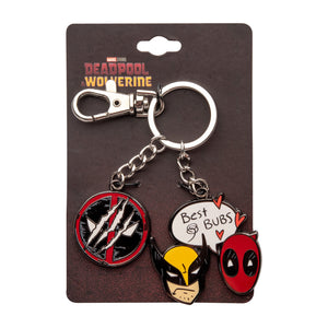 Marvel Deadpool and Wolverine Best Bubs Keychain - Jewelry Brands Shop