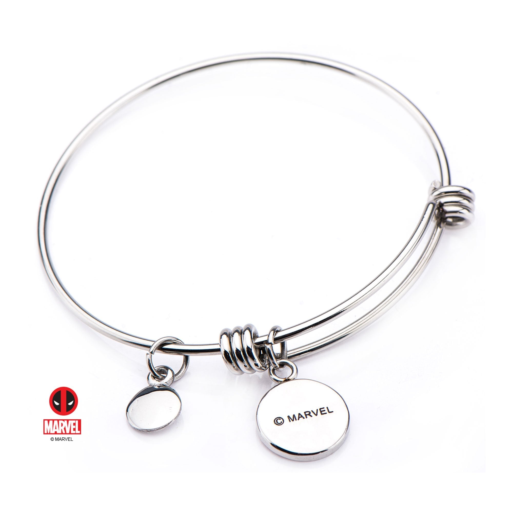 Marvel Deadpool Charm Bangle Bracelet - Jewelry Brands Shop