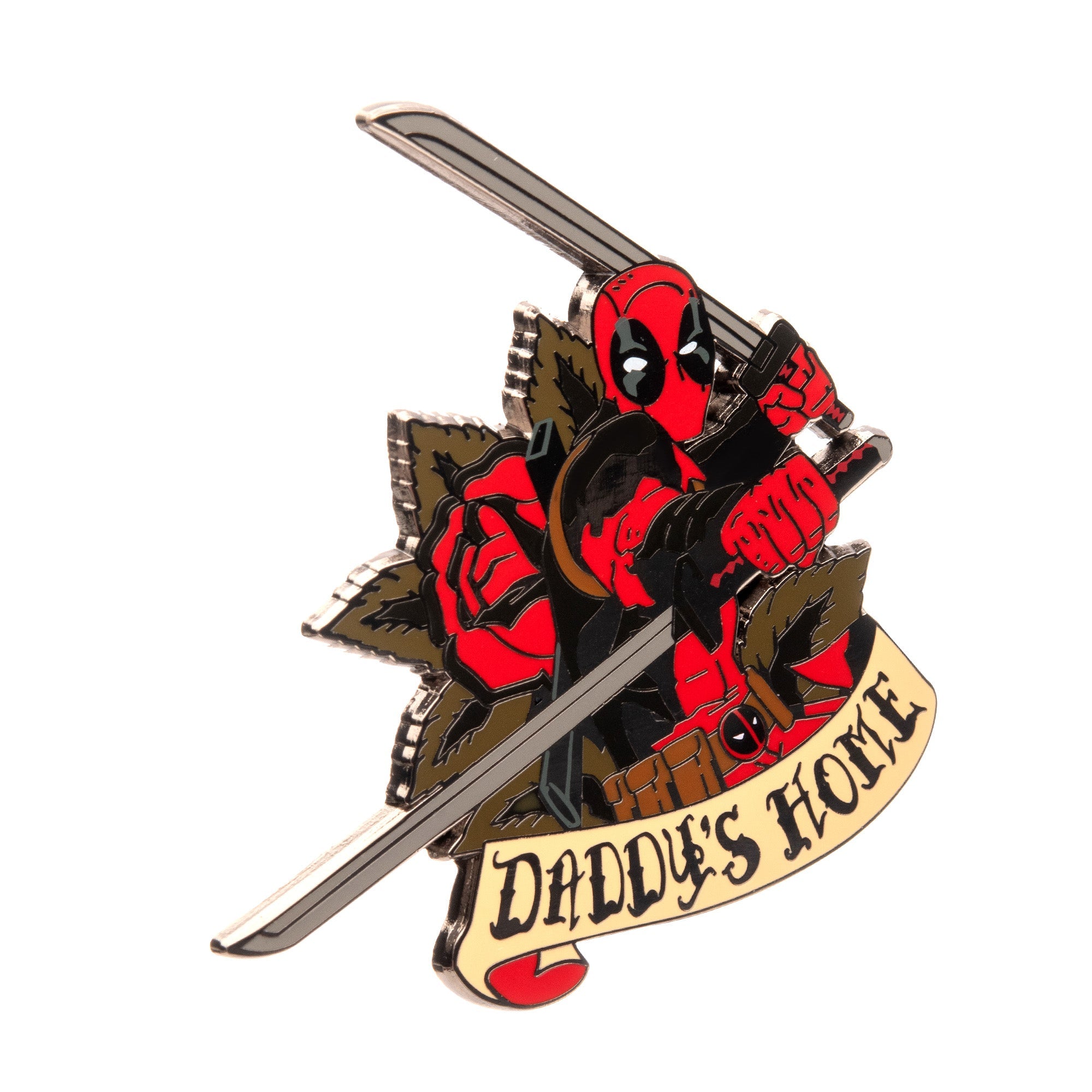 Marvel Deadpool Classic Daddy's Home Pin [COMING SOON] - Jewelry Brands Shop