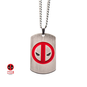 Marvel Deadpool Dog Tag Pendant Necklace - Jewelry Brands Shop